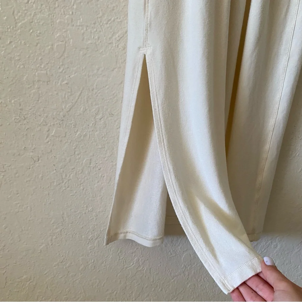 Rag & Bone Sydney Tank Dress Size M Cream Backless Maxi Slits The Row Inspired